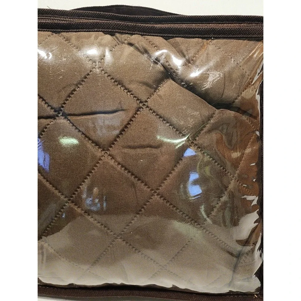 Quilted Armchair  Cover Reversible Seat Protector -  Brown  75